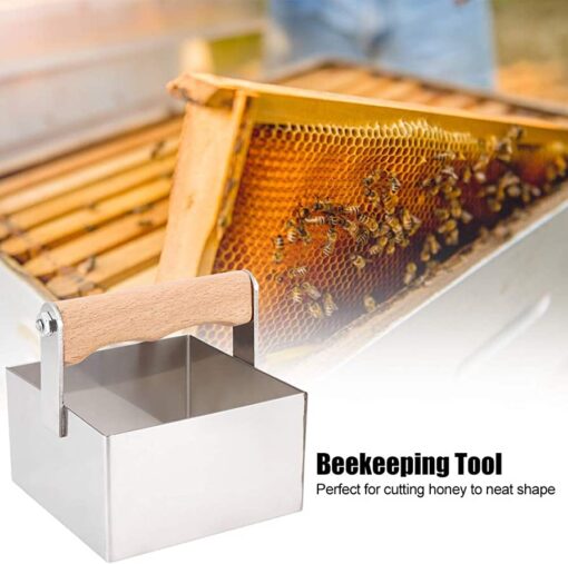 Stainless Steel HoneyComb Square Cutter with 10Pcs Square Boxes