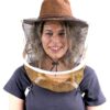 Cow Boy Hat With Veil For Beekeepers