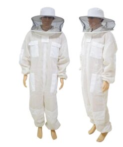 3-Layers Ultra Breathable Ventilated Professional Beekeeping Suit with Round Veil