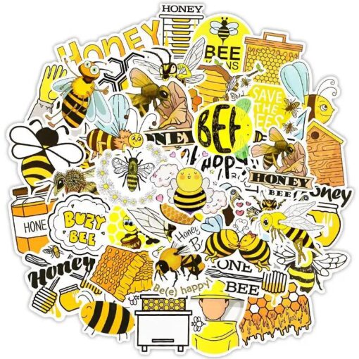 c10/30/50pcs Set Of Beekeeping Stickers