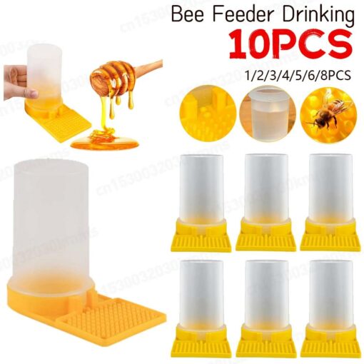 Bee Feeder Watering Set Easy Hydration for Your Bees 1-6 PCS