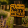 Retro Honey Sale Metal Sign